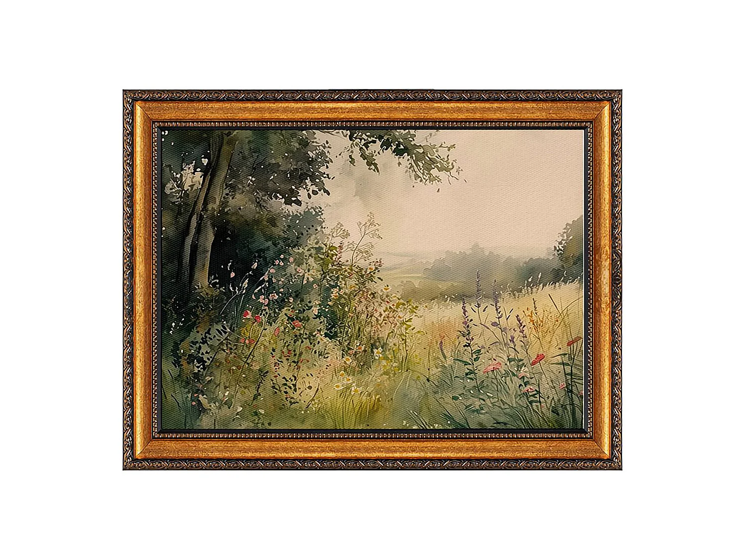 Tableau Nanoro, Structure en Tissu, 40x60h cm Multicolore, Bois Nobilé, Structure en Bois Nobilé