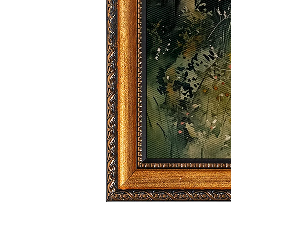 Tableau Nanoro, Structure en Tissu, 40x60h cm Multicolore, Bois Nobilé, Structure en Bois Nobilé