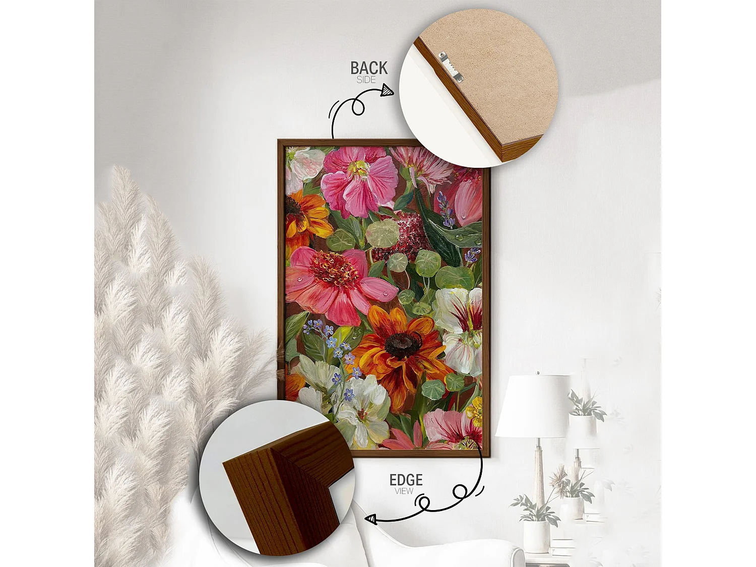 Tableau Melarelo, Structure en Bois Nobilité, 33x48h cm Multicolore,