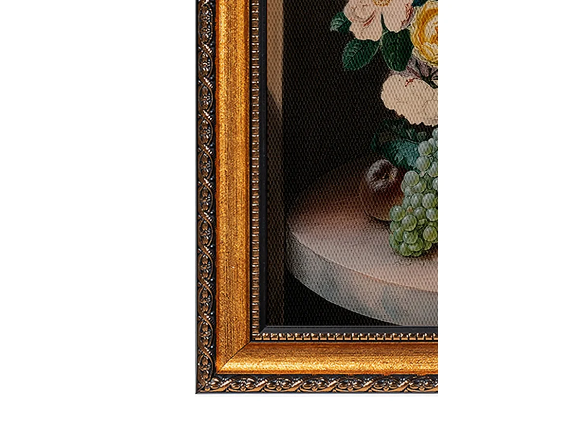 Tableau Naseza, Structure en Tissu, 40x60h cm Multicolore, Bois Nobilité