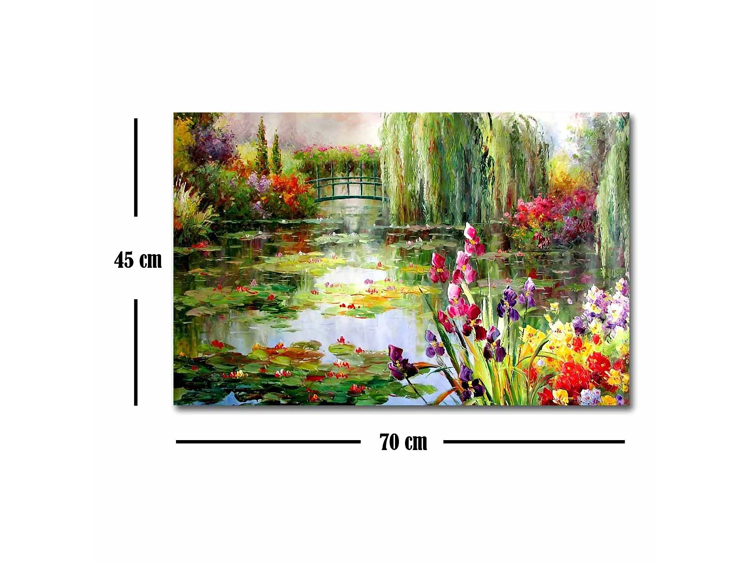 Tableau Nemofa, Structure en Tissu, 45x70h cm Multicolore, Bois Énobli