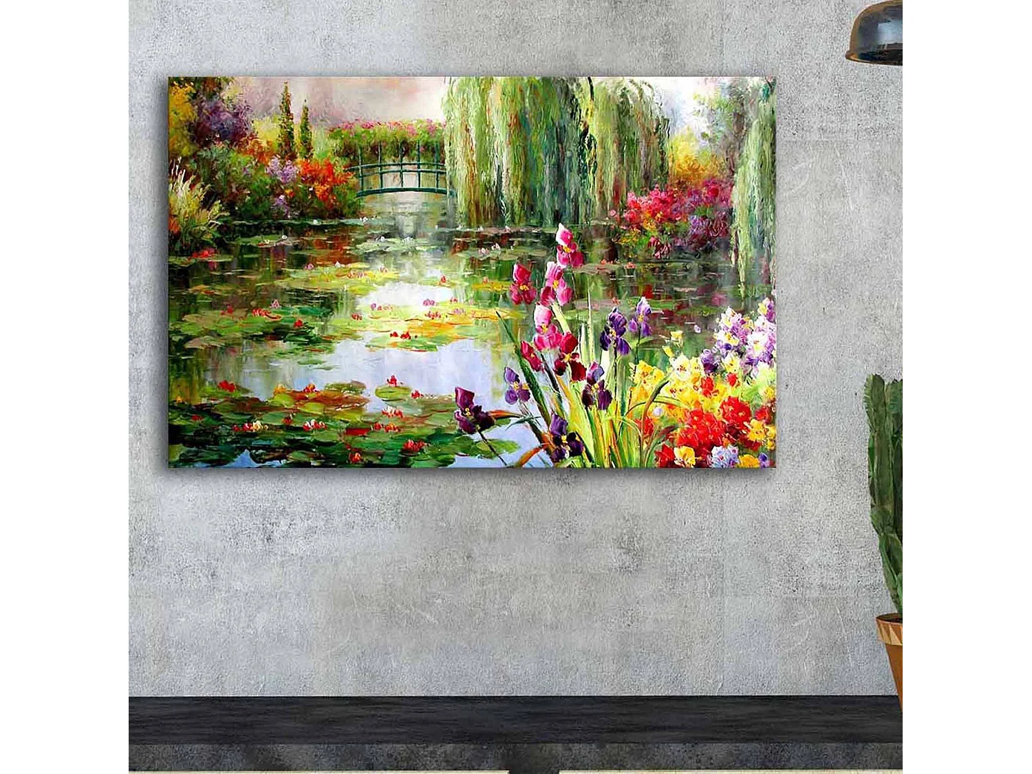 Tableau Nemofa, Structure en Tissu, 45x70h cm Multicolore, Bois Énobli