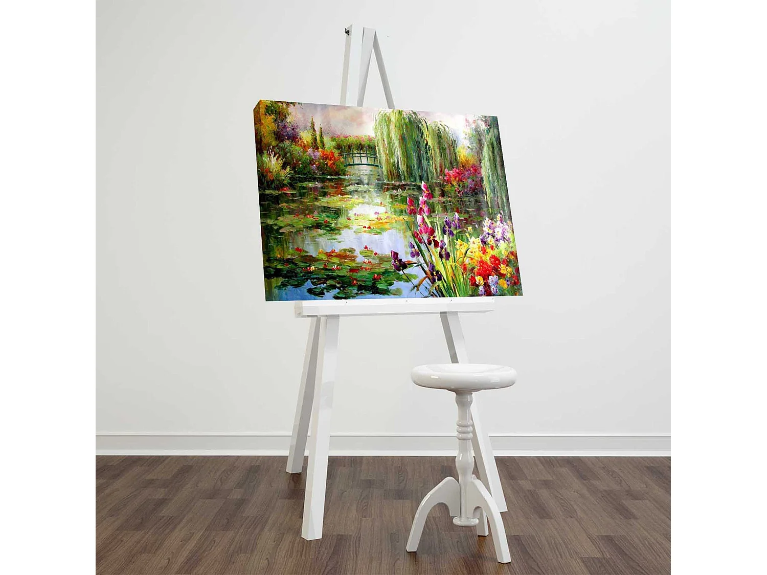 Tableau Nemofa, Structure en Tissu, 45x70h cm Multicolore, Bois Énobli
