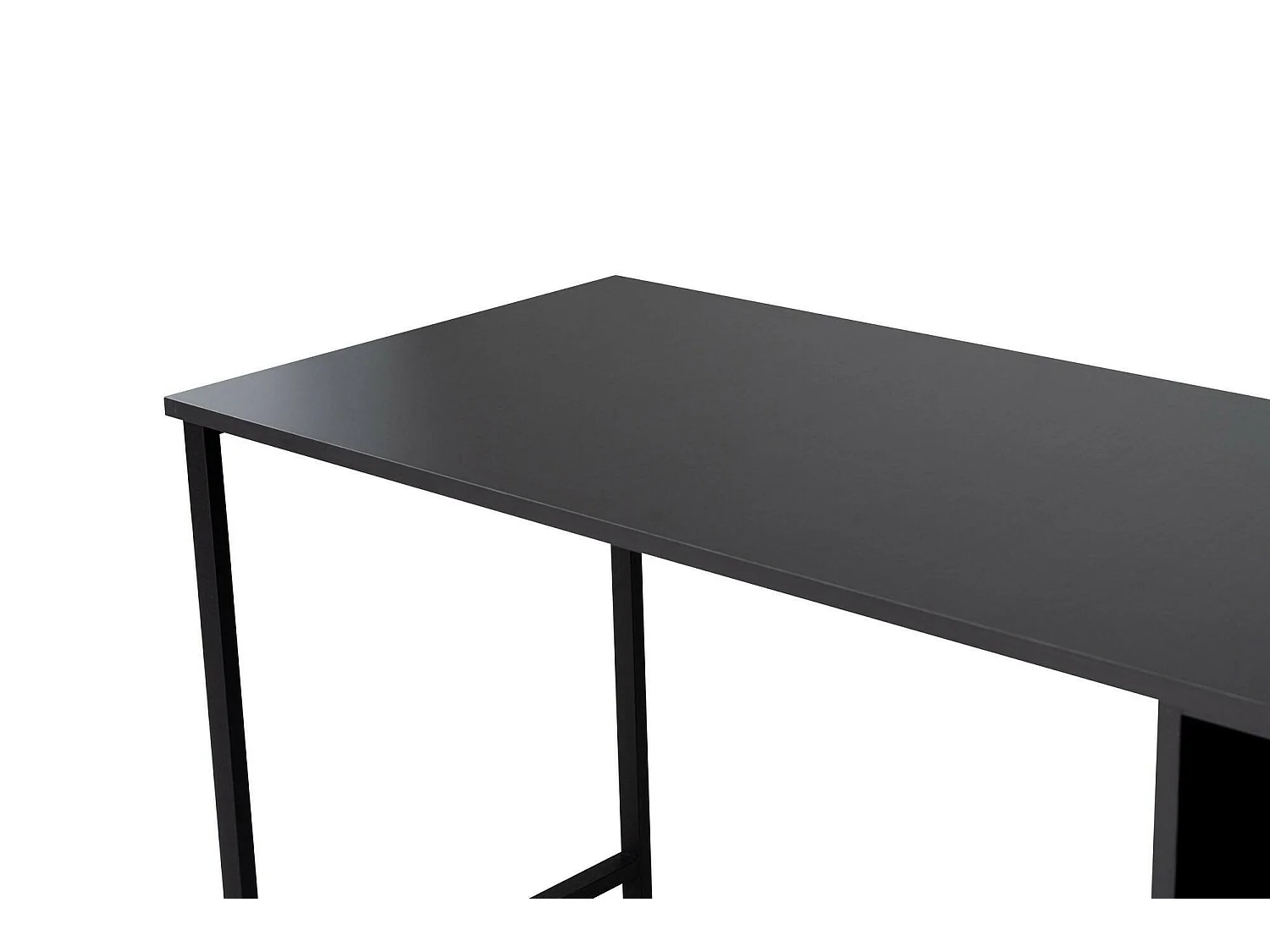 Bureau Violet, une Étagère, 60x240x74h cm Noir Anthracite