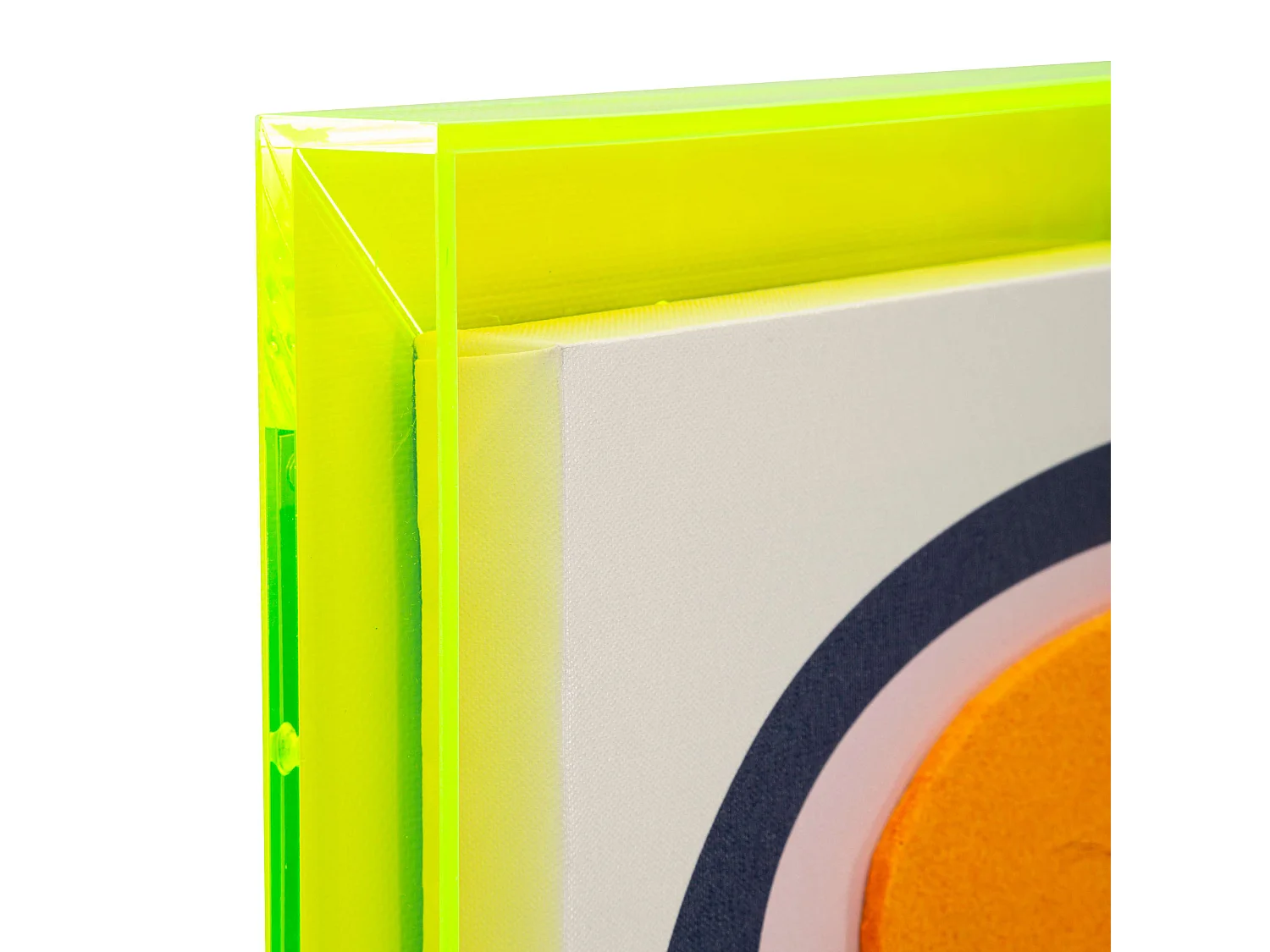 Cadre Bamivani, Structure en plastique, 50x70h cm Multicolore, Structure en bois, Matériau en plastique