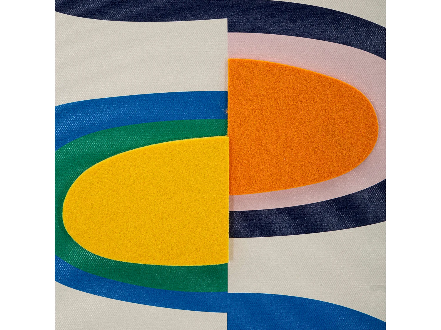 Cadre Bamivani, Structure en plastique, 50x70h cm Multicolore, Structure en bois, Matériau en plastique
