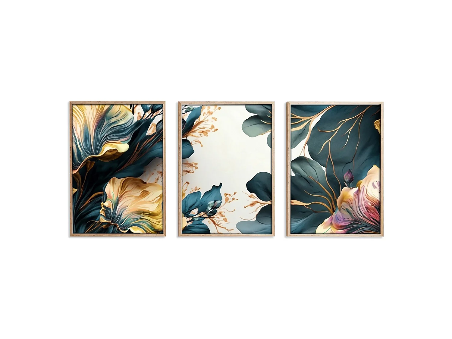 Tableau Meneto, Structure en Bois Nobilé, 50x70h cm Multicolore,