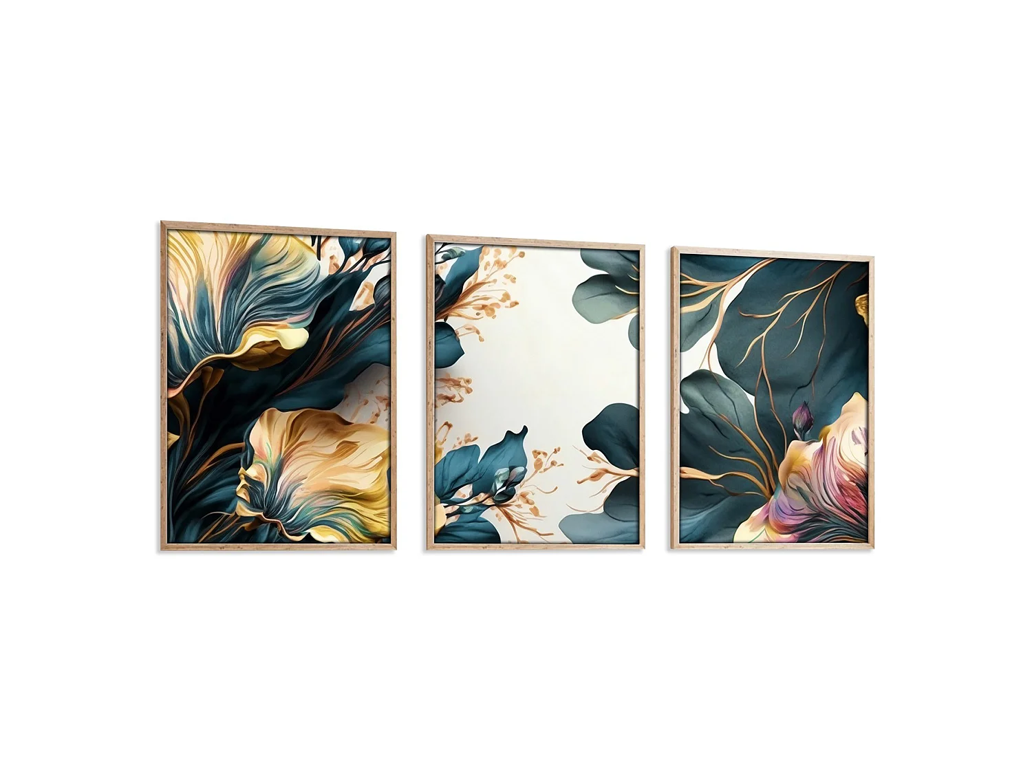 Tableau Meneto, Structure en Bois Nobilé, 50x70h cm Multicolore,