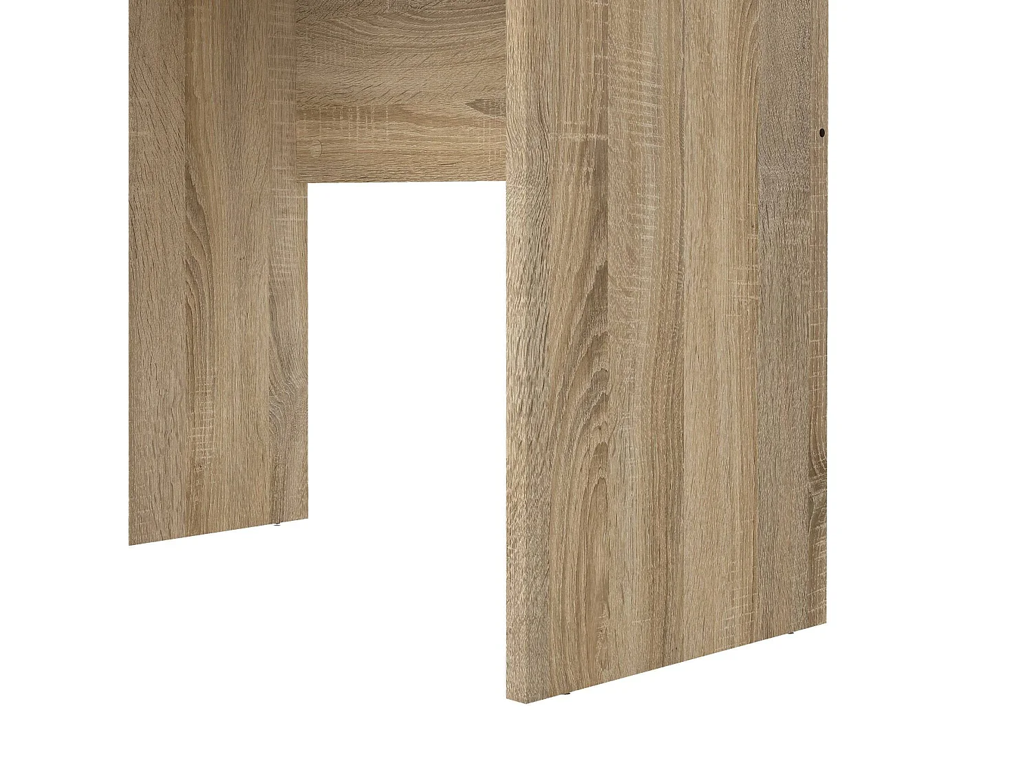 Bureau Andre, 3 lades, 120x48x73h cm bruin eiken, kleur blad bruin, kleurtint frame eiken