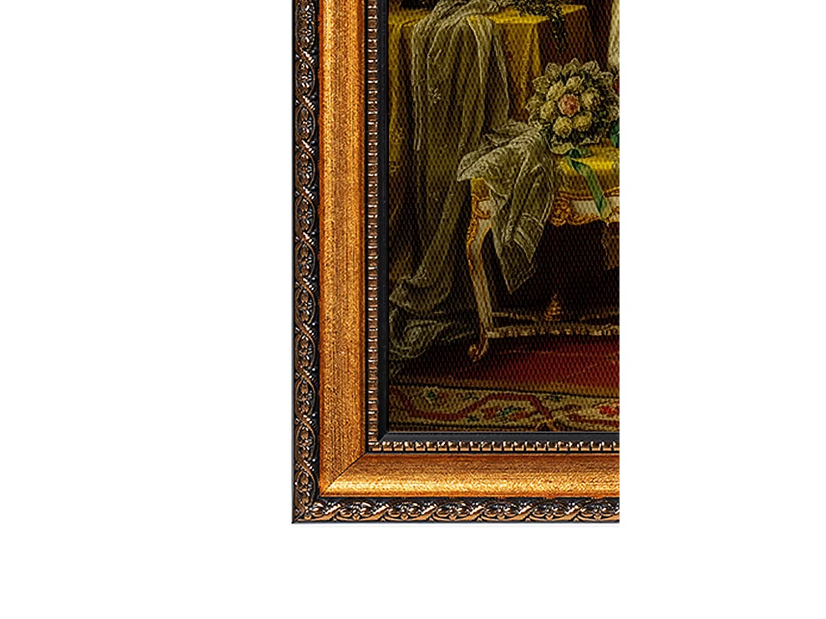 Tableau Nazamo, Structure en tissu, 40x60h cm Multicolore, Bois Noble, Structure en Bois Noble