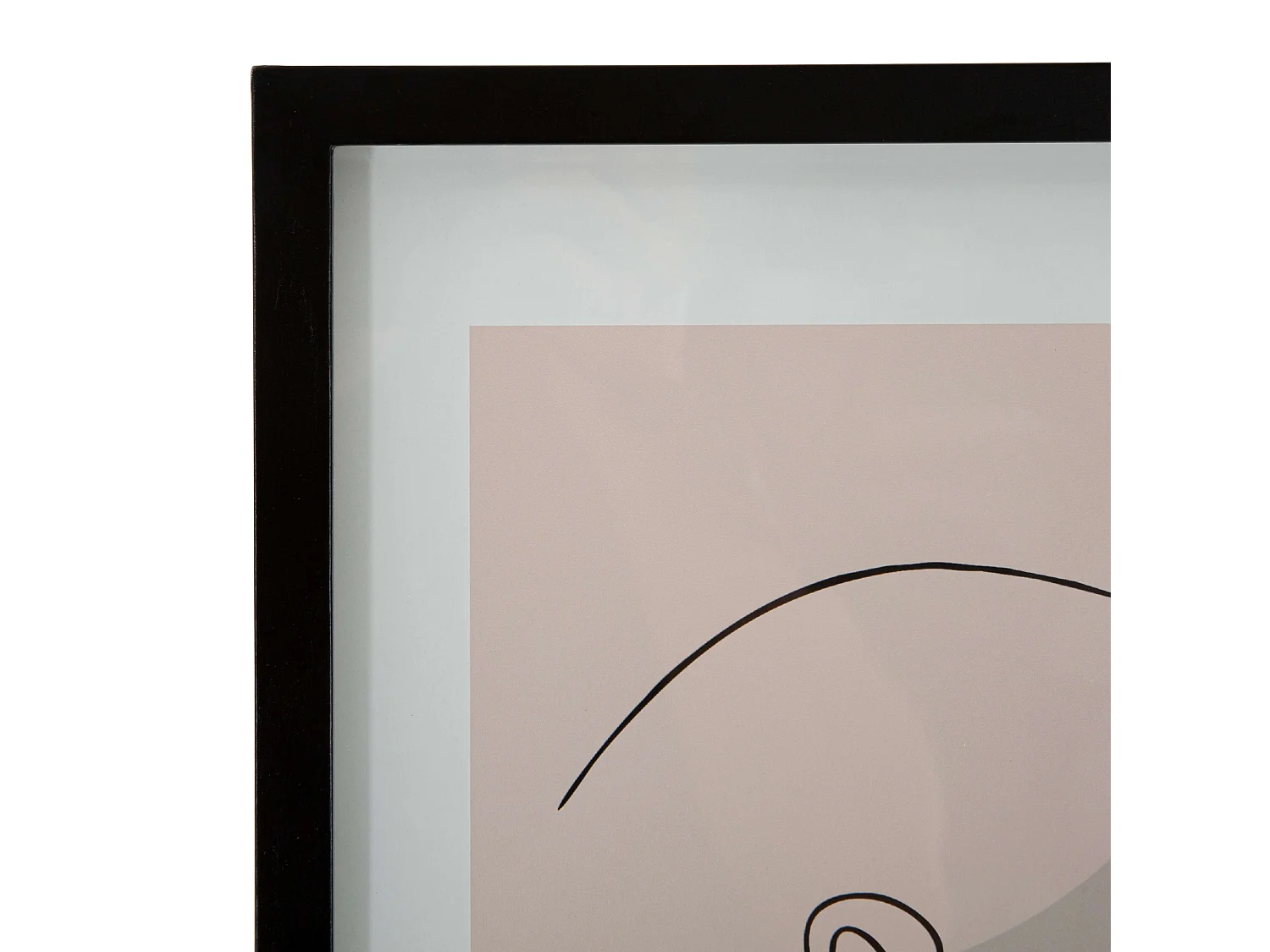 Cadre Silvo, Structure en Verre, 35x47h cm Rose, Structure en Bois Noble, Couleur Vert