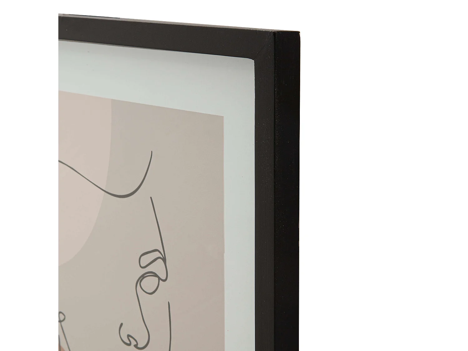 Cadre Silvo, Structure en Verre, 35x47h cm Rose, Structure en Bois Noble, Couleur Vert