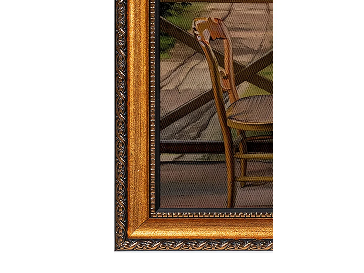 Cadre Nasenino, Structure en Tissu, 40x60h cm Multicolore, Bois Noble, Structure en Bois Noble
