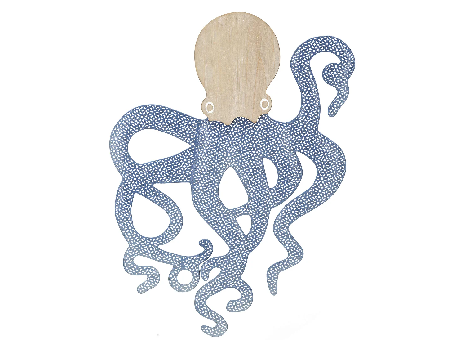 Cadre Gildo, Métal, 41x57h cm bleu, Bois Revêtu, Teinte Structure Chêne
