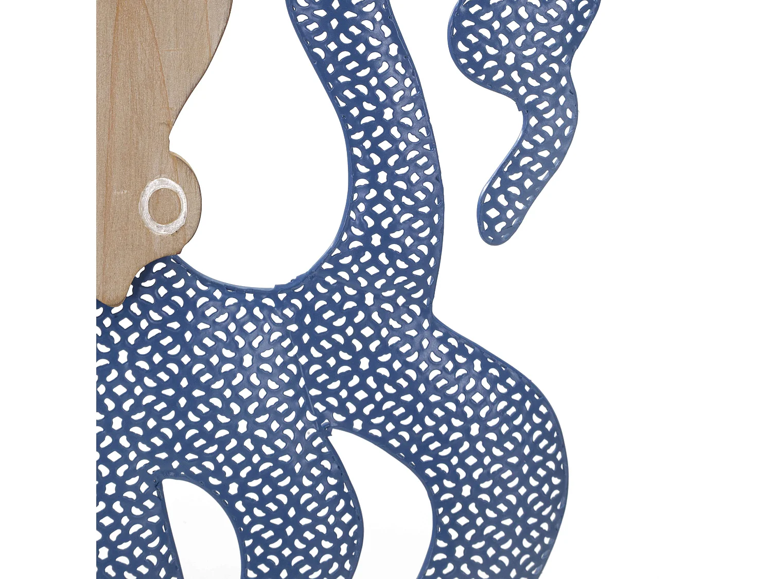 Cadre Gildo, Métal, 41x57h cm bleu, Bois Revêtu, Teinte Structure Chêne