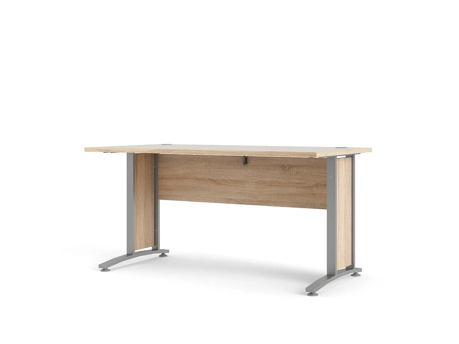 Bureau Ascorbato, Structure en Bois Nobilé, 80x150x74,5h cm Marron