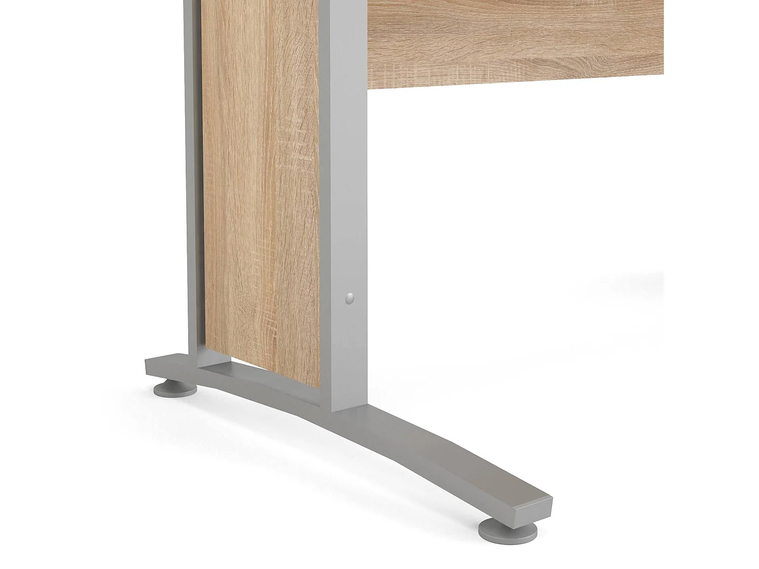 Bureau Ascorbato, Structure en Bois Nobilé, 80x150x74,5h cm Marron