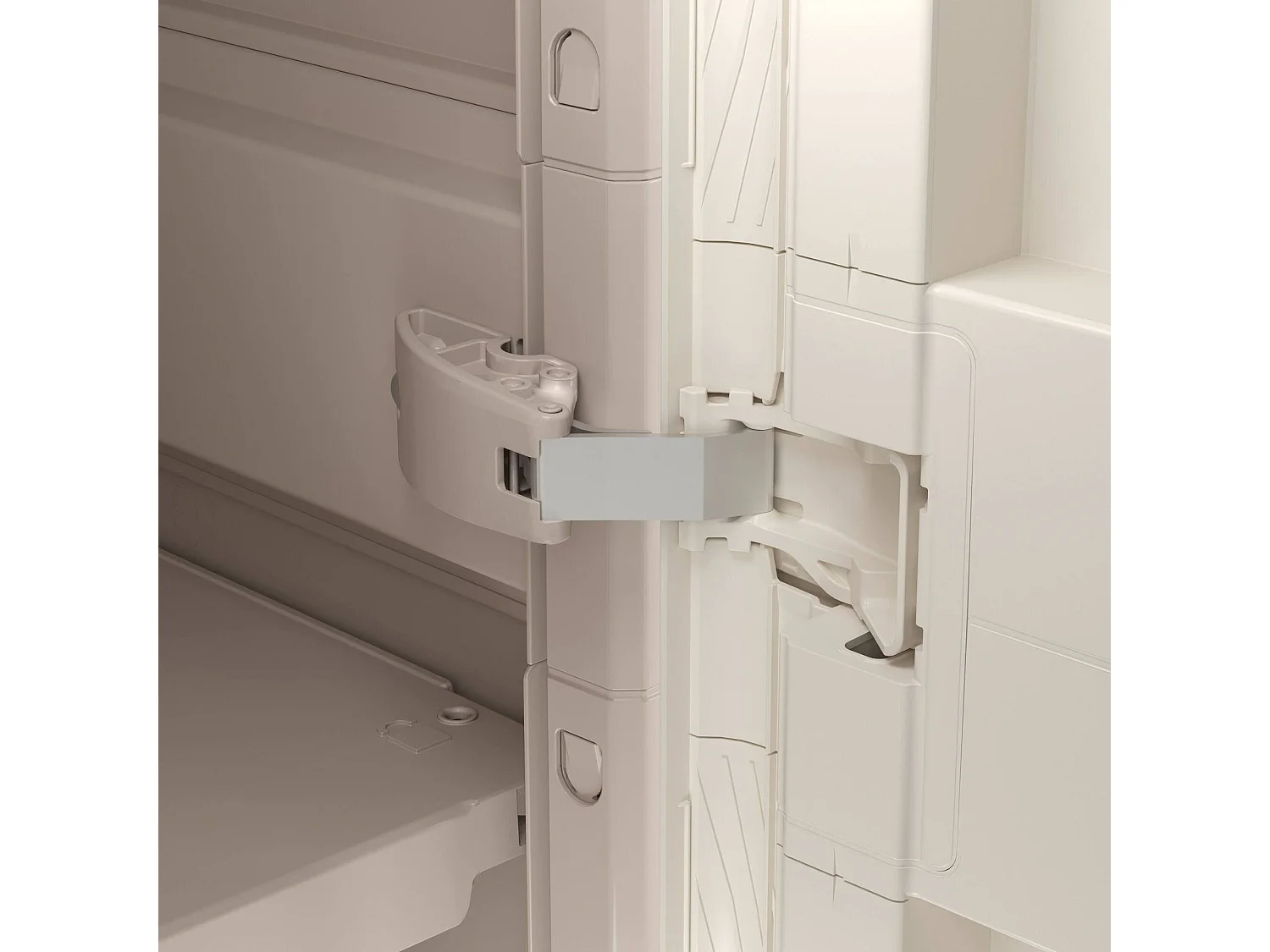 Buitenkast Melville, 1 legplank Made in Italy, 80x45x98h cm zandbruin, tuinkast, 2 deuren, waterdicht