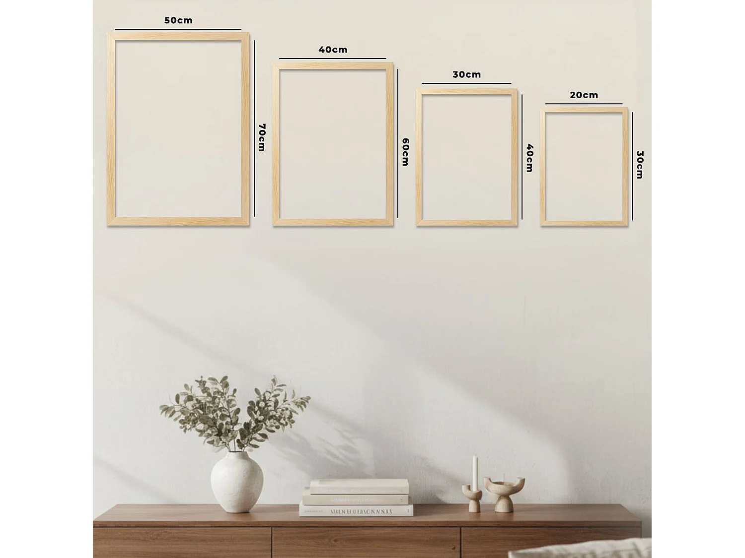 Tableau Memoti, Structure en Bois Nobilé, 50x70h cm Multicolore,