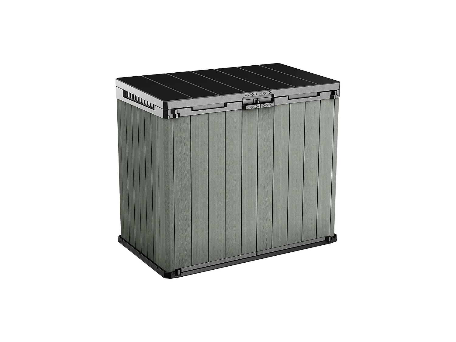 Buitenkast Napanee, 1 legplank, 140x80x120h cm groen, tuinkast, 2 deuren, waterdichte gereedschapskast