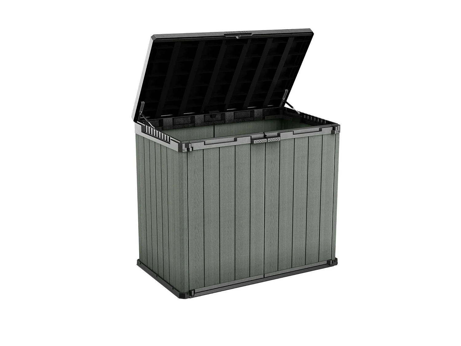Buitenkast Napanee, 1 legplank, 140x80x120h cm groen, tuinkast, 2 deuren, waterdichte gereedschapskast