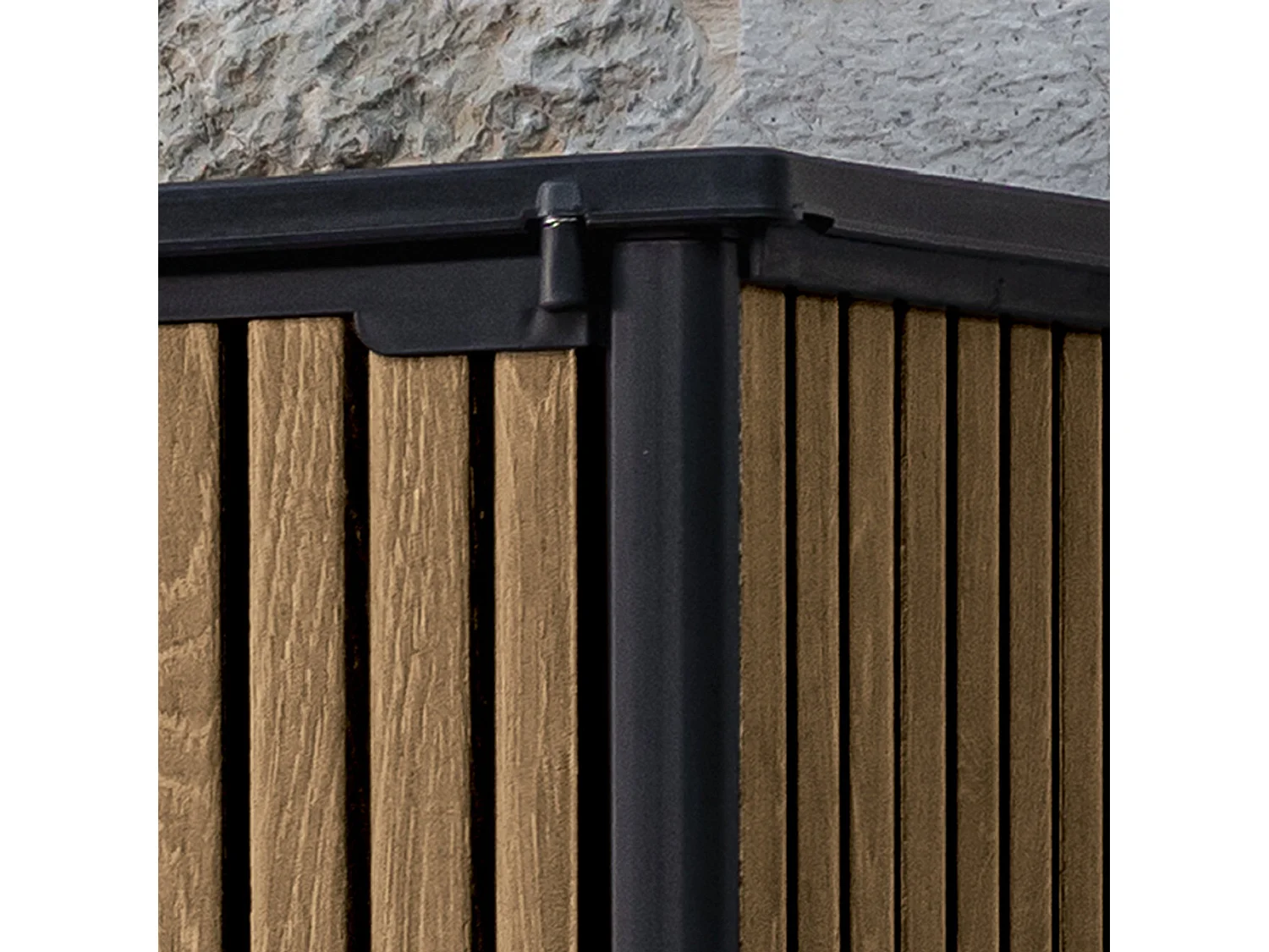 Armoire d'Extérieur Langdon, 2 Étagères, 140x74x170h cm Chêne Brun, Meuble de Jardin, Portes Battantes, 2 Vantaux