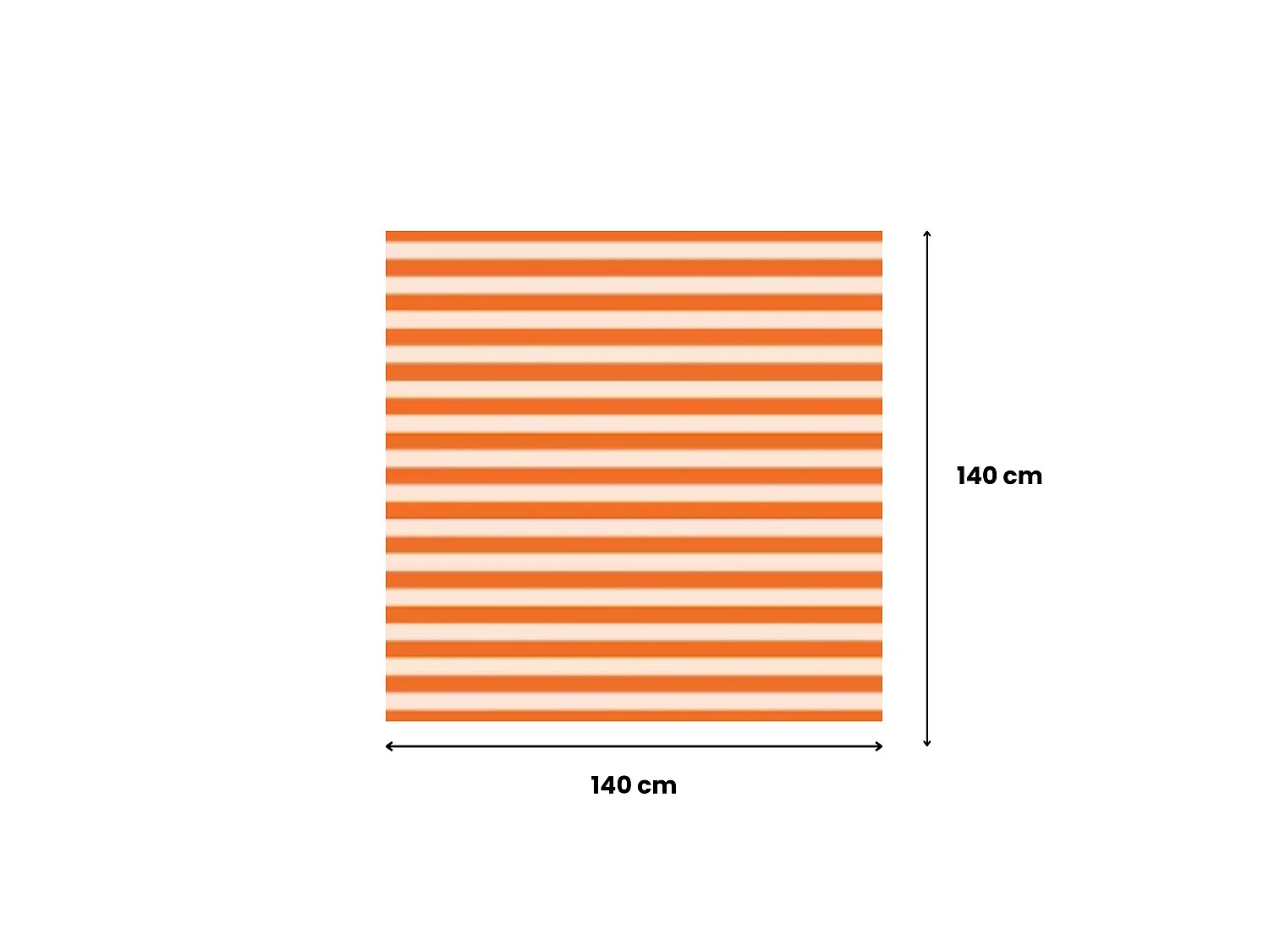 Tovaglia Trapezista, Lavabile Made in Italy, 140x140 cm Arancione, 100% Poliestere Tessuto Antipiega, Forma Quadrata