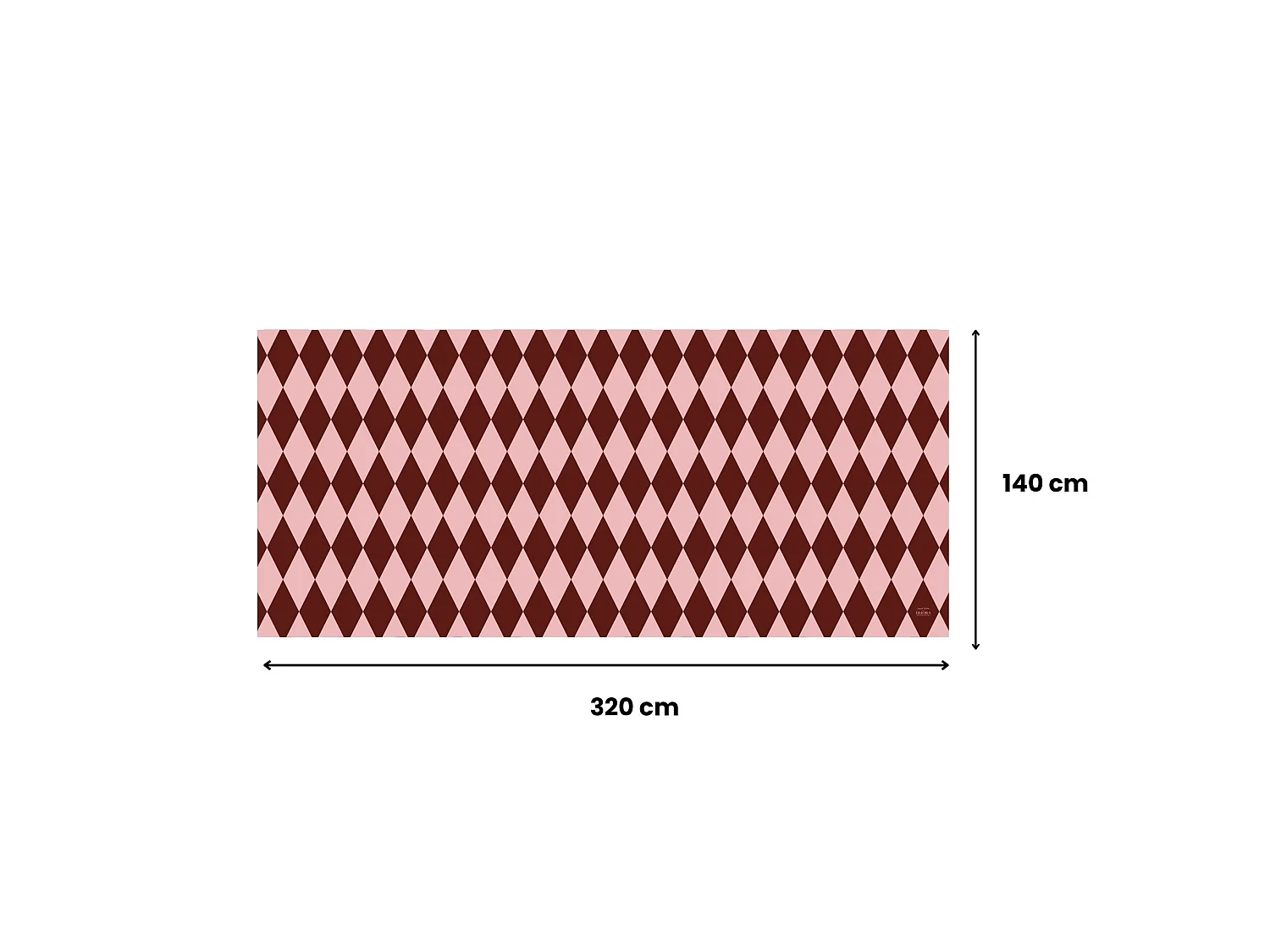 Tovaglia Giocoliera, Lavabile Made in Italy, 320x140 cm Rosa, 100% Poliestere Tessuto Antipiega, Forma Rettangolare