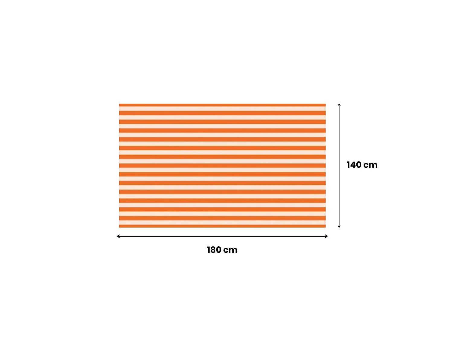 Tovaglia Trapezista, Lavabile Made in Italy, 180x140 cm Arancione, 100% Poliestere Tessuto Antipiega, Forma Rettangolare