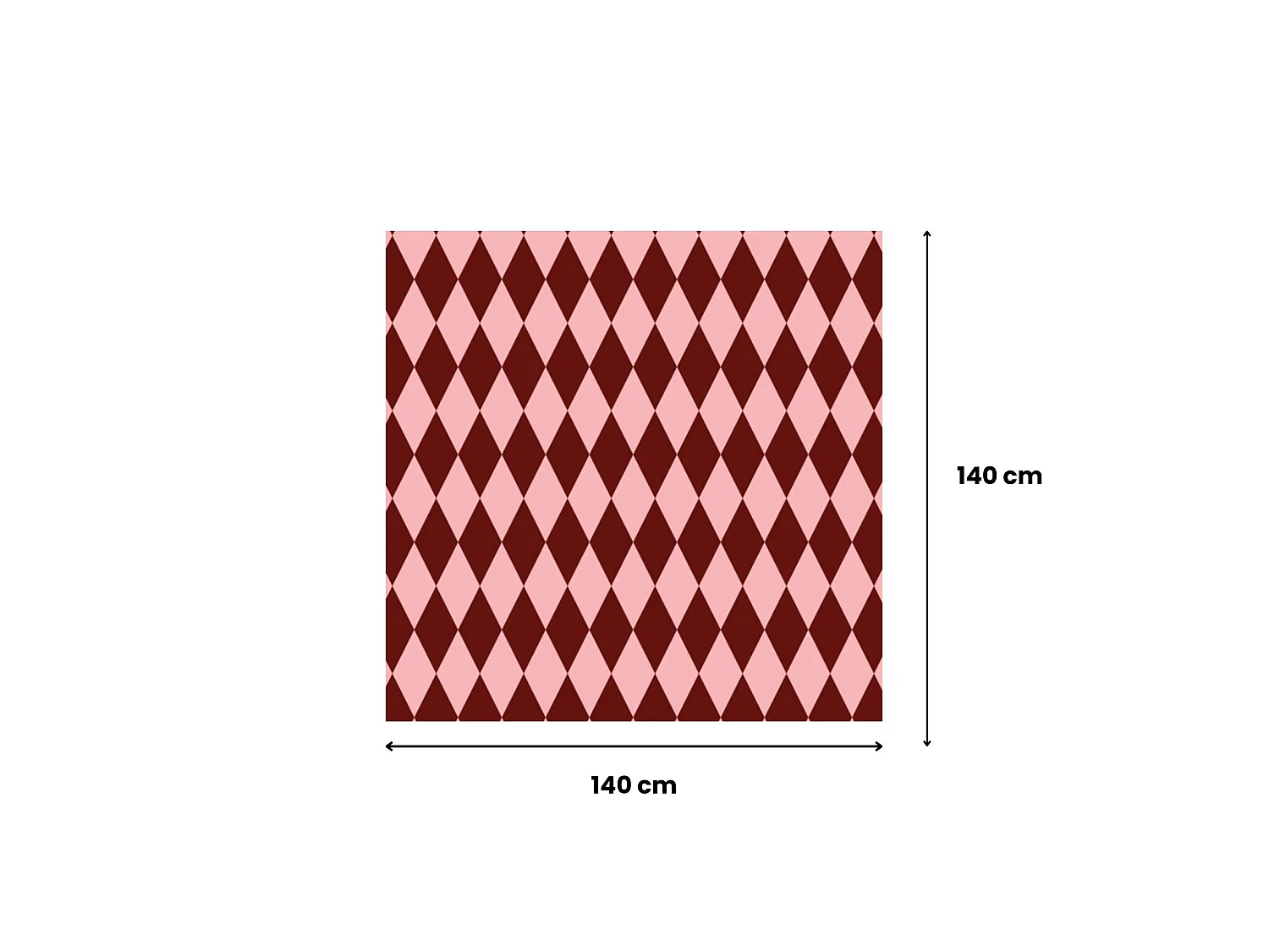 Tovaglia Giocoliera, Lavabile Made in Italy, 140x140 cm Rosa, 100% Poliestere Tessuto Antipiega, Forma Quadrata