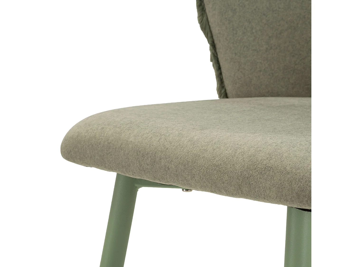 Sgabello Kalpa, Imbottito, 55x58x106h cm Verde, set da 2 con Schienale, Materiale Struttura in Legno Nobilitato