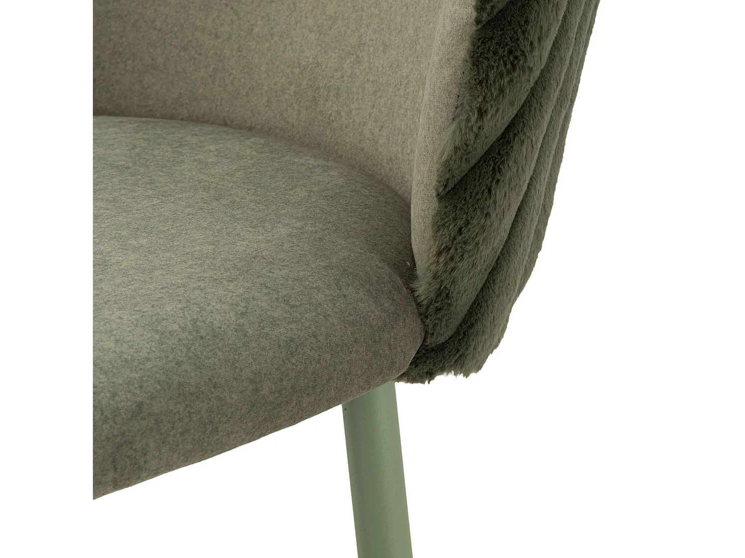 Sgabello Kalpa, Imbottito, 55x58x106h cm Verde, set da 2 con Schienale, Materiale Struttura in Legno Nobilitato