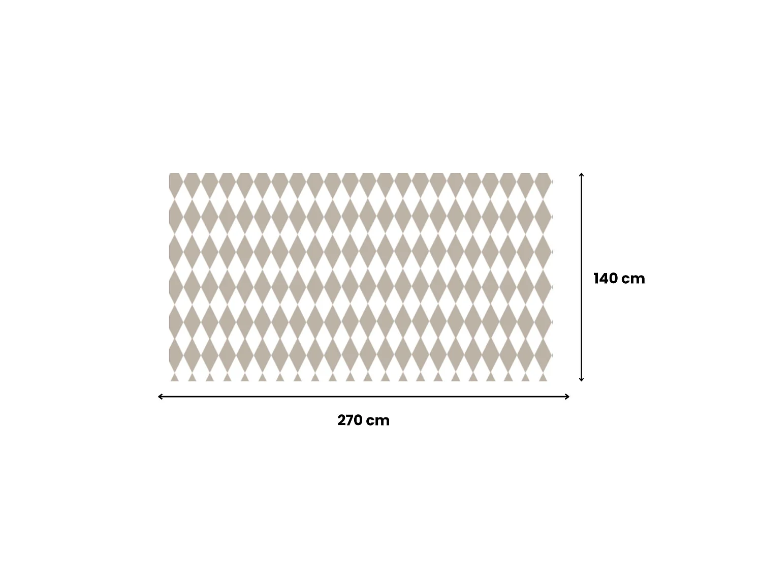Tovaglia Acrobata, 100% Poliestere Tessuto Antipiega Made in Italy, 270x140 cm Grigio Tortora, Lavabile, Forma Rettangolare