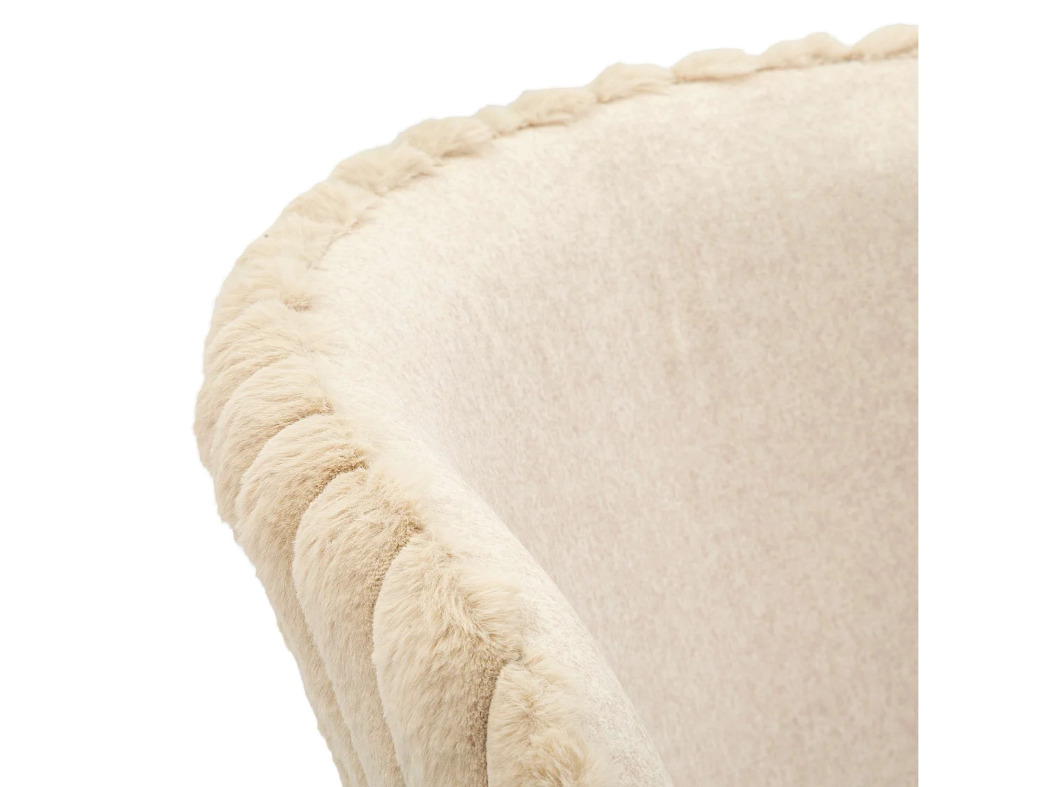 Sgabello Kalpa, Imbottito, 55x58x106h cm Bianco Crema, set da 2 con Schienale, Altezza Seduta 77 cm