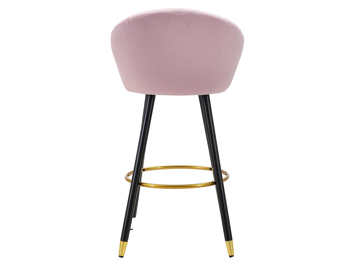 Sgabello Huanca, Imbottiture, 55x56x104h cm Rose, Revêtement Velours, Structure Bois Nobilité