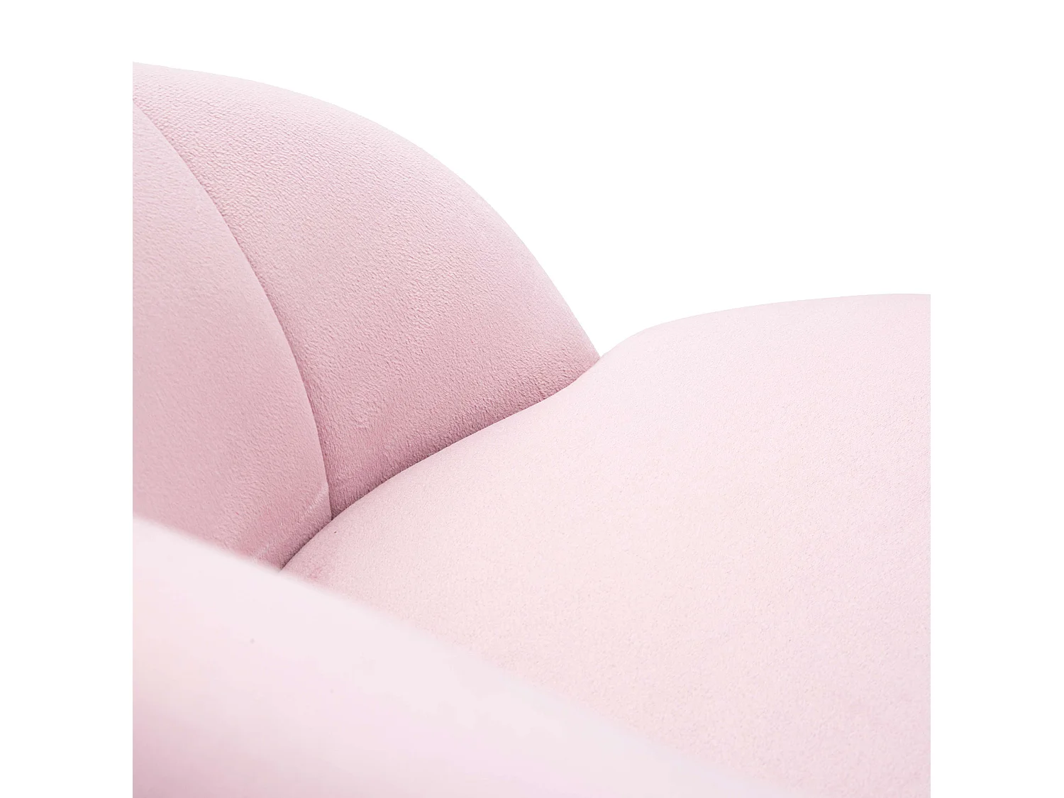 Sgabello Huanca, Imbottiture, 55x56x104h cm Rose, Revêtement Velours, Structure Bois Nobilité