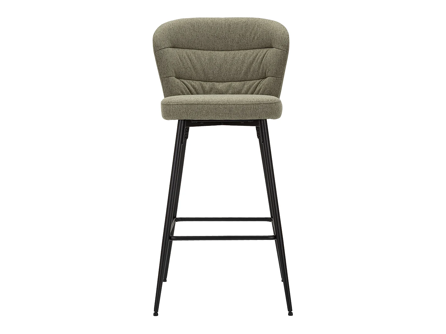 Sgabello Guadal, Imbottito, 52x59x108h cm Verde, Colore Struttura Nero, Materiale Struttura in Legno Nobilitato