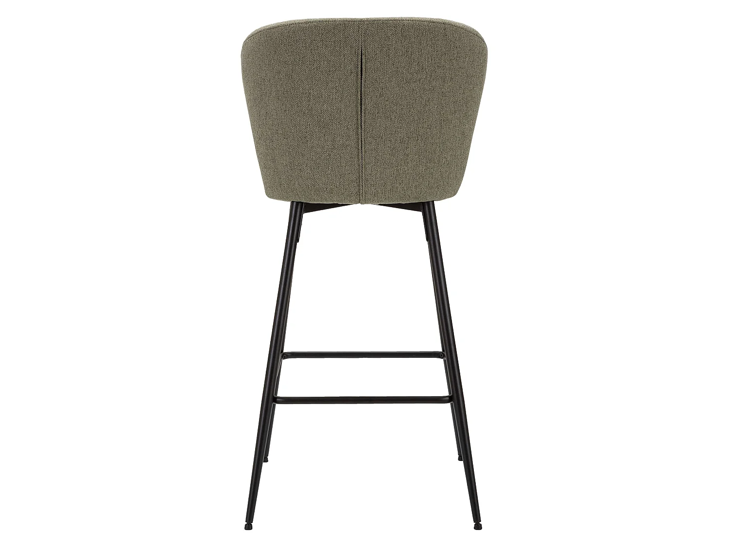 Sgabello Guadal, Imbottito, 52x59x108h cm Verde, Colore Struttura Nero, Materiale Struttura in Legno Nobilitato
