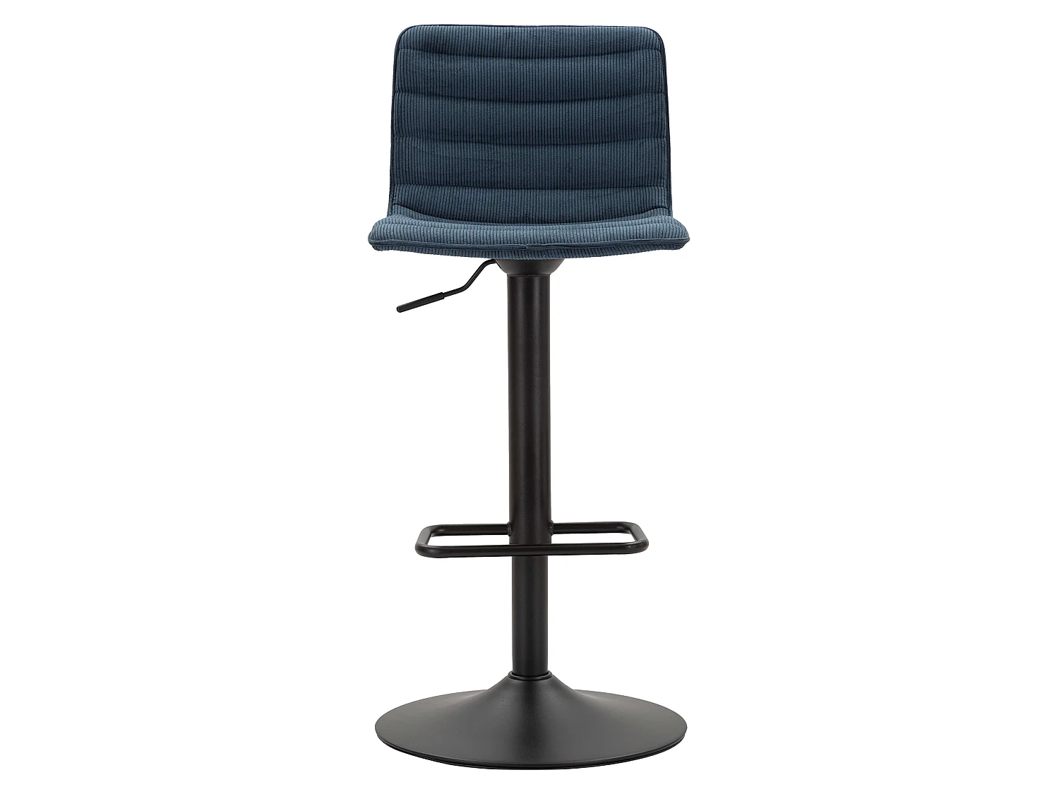Tabouret Essaou, Réglable, 43x50x86h cm bleu, Rembourré, avec Dossier