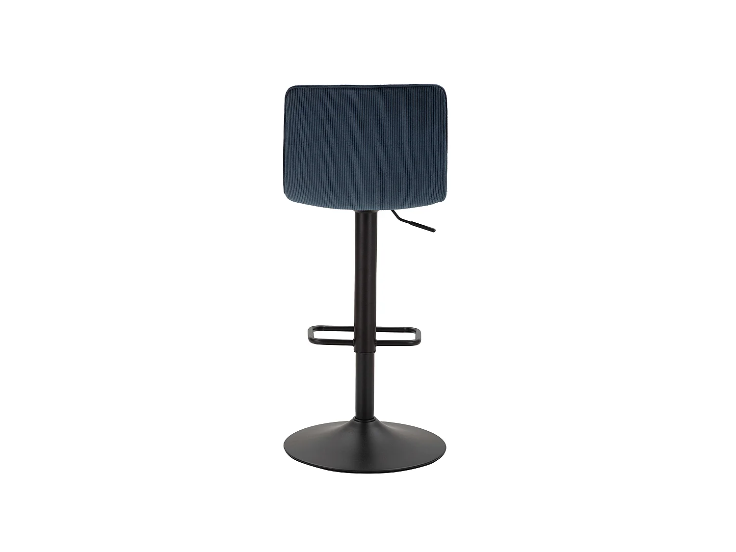 Tabouret Essaou, Réglable, 43x50x86h cm bleu, Rembourré, avec Dossier