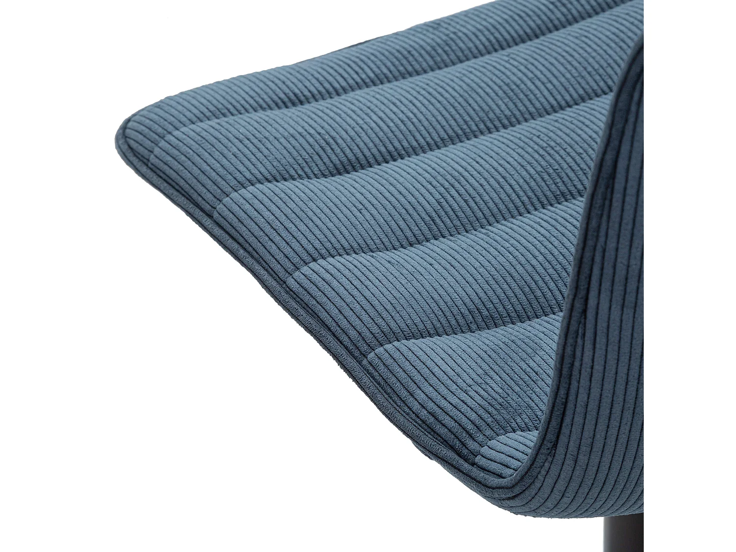 Tabouret Essaou, Réglable, 43x50x86h cm bleu, Rembourré, avec Dossier