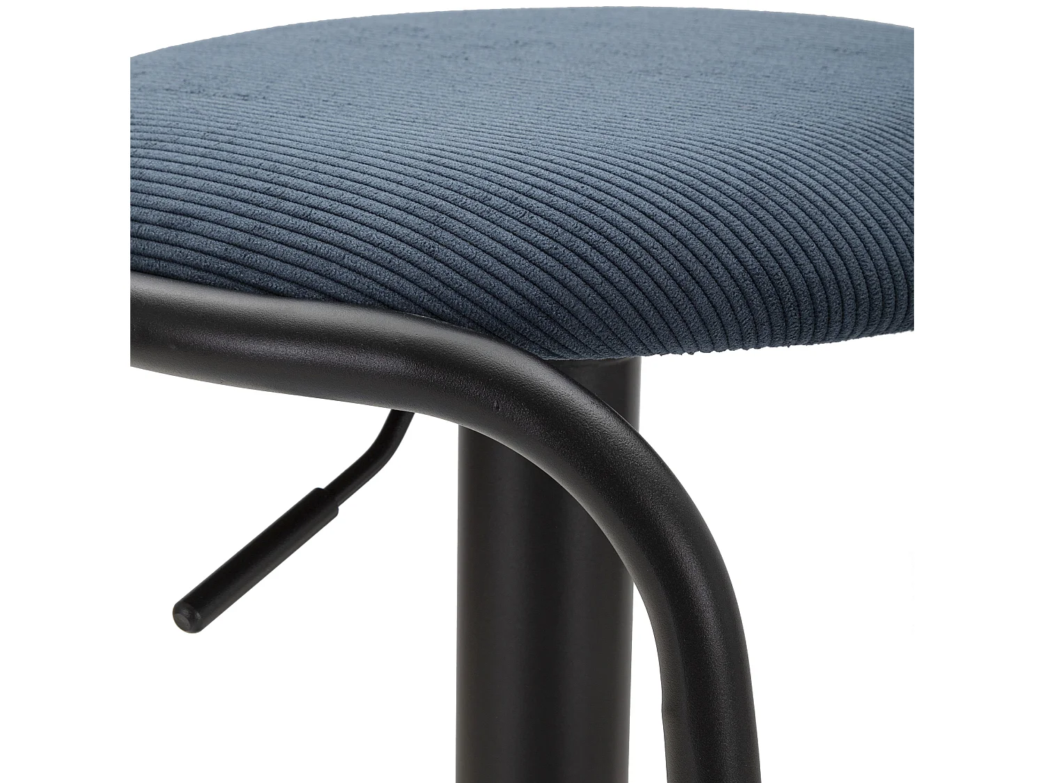 Sgabello Jardin, réglable, 41x41x61h cm bleu, rembourré, hauteur d'assise maximale 83 cm