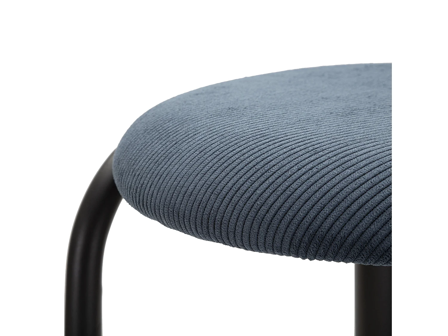 Sgabello Jardin, réglable, 41x41x61h cm bleu, rembourré, hauteur d'assise maximale 83 cm