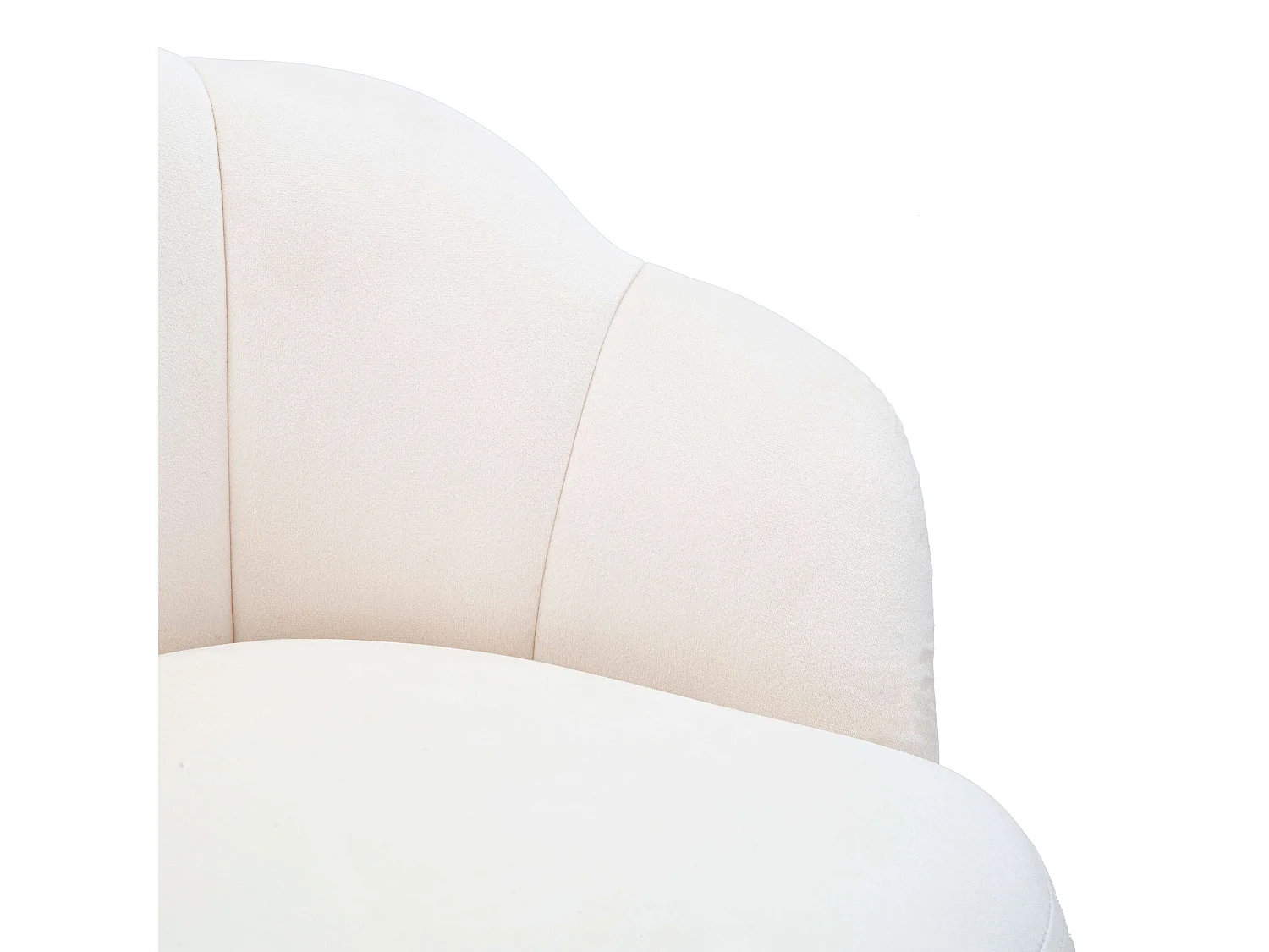 Sgabello Tequis, 55x53x110h cm, Blanc Crème, Velours, Hauteur Assise 85 cm