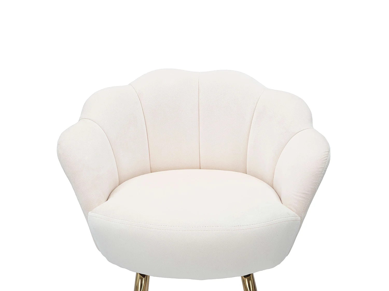 Sgabello Tequis, 55x53x110h cm, Blanc Crème, Velours, Hauteur Assise 85 cm