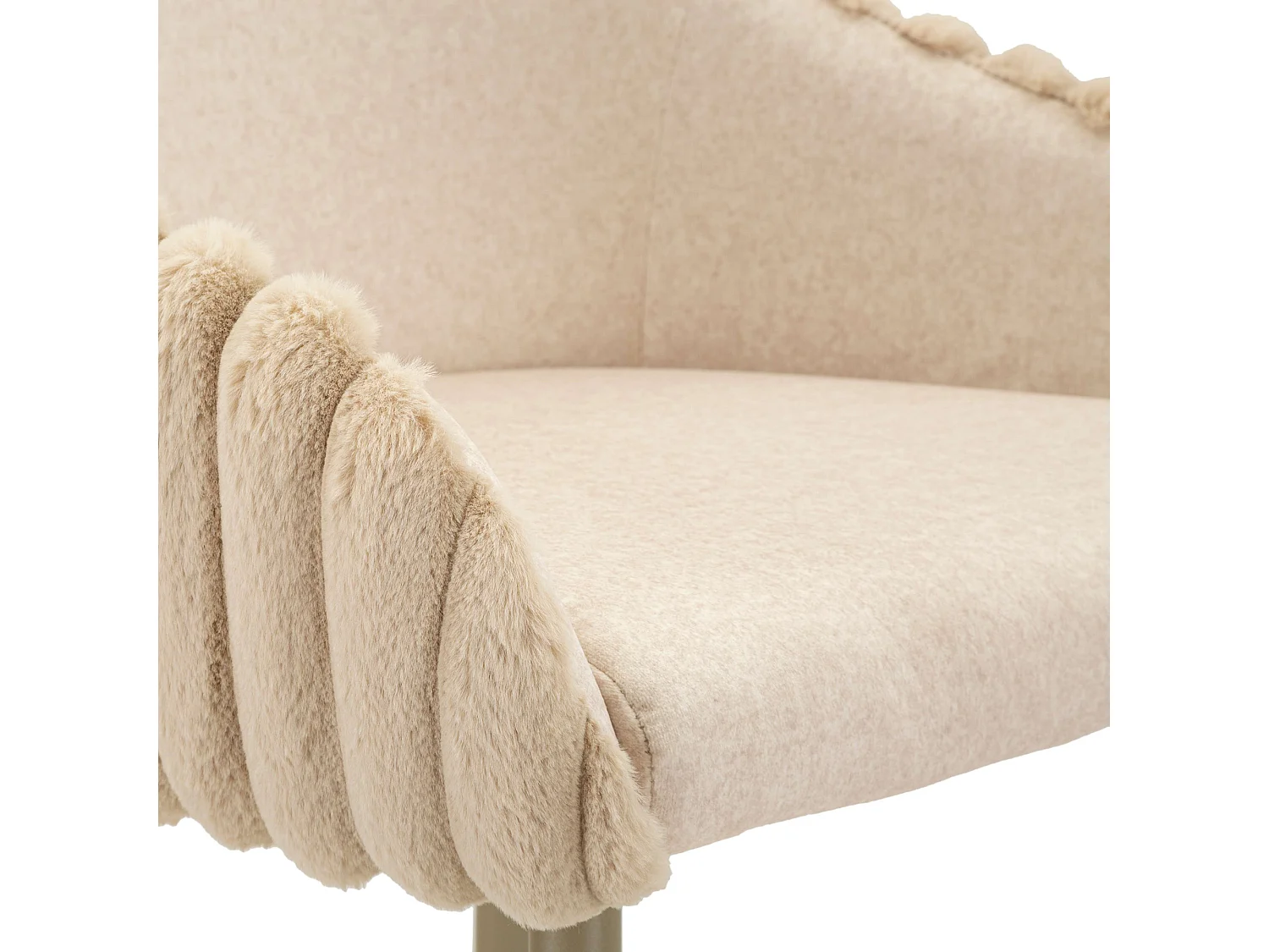 Sgabello Spiti, Imbottito, 52x46x111h cm Bianco Crema, set da 2 con Schienale, Altezza Seduta 78 cm