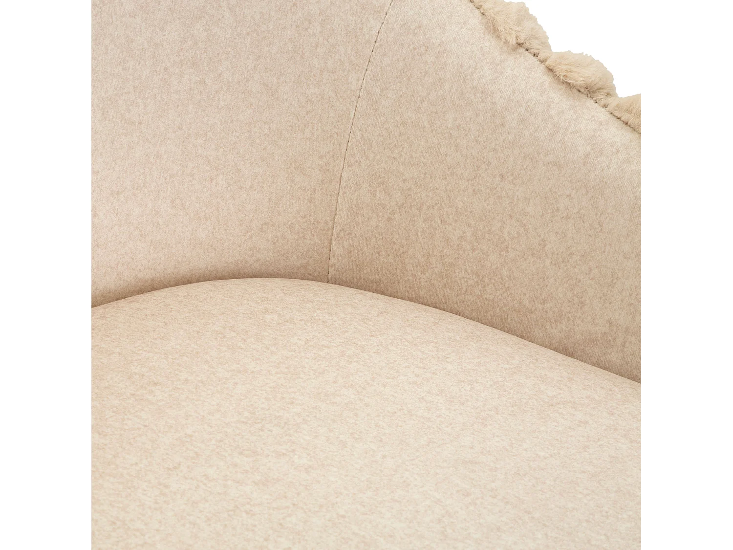 Sgabello Spiti, Imbottito, 52x46x111h cm Bianco Crema, set da 2 con Schienale, Altezza Seduta 78 cm