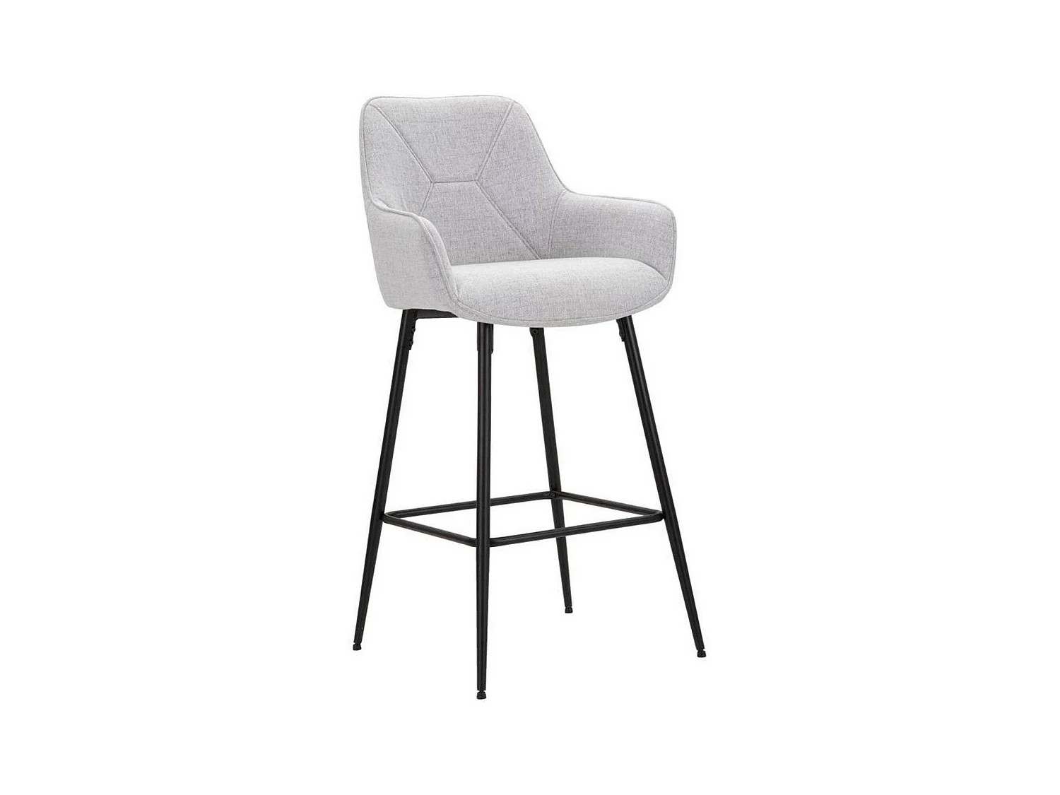 Tabouret Moore, Rembourré, 55x55x109h cm Noir