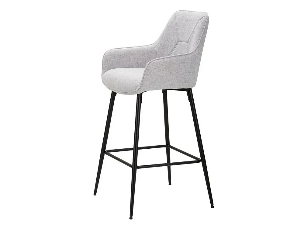 Tabouret Moore, Rembourré, 55x55x109h cm Noir