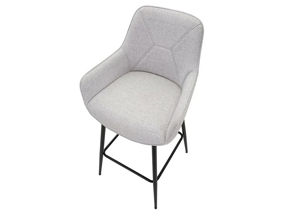 Tabouret Moore, Rembourré, 55x55x109h cm Noir